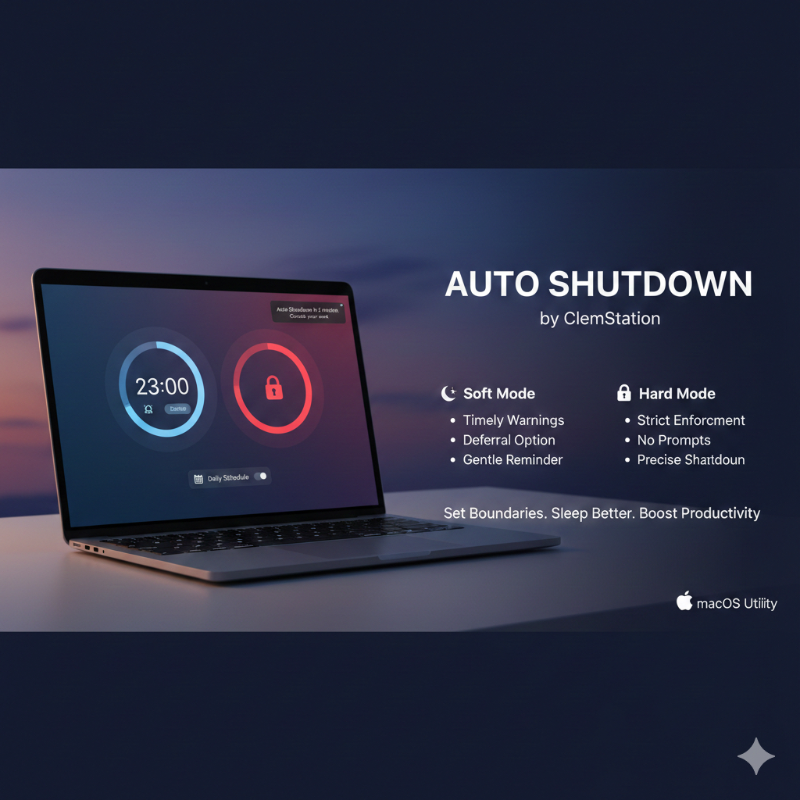 Auto Shutdown: Enforcing Sleep Habits, Unlocking Peak Productivity